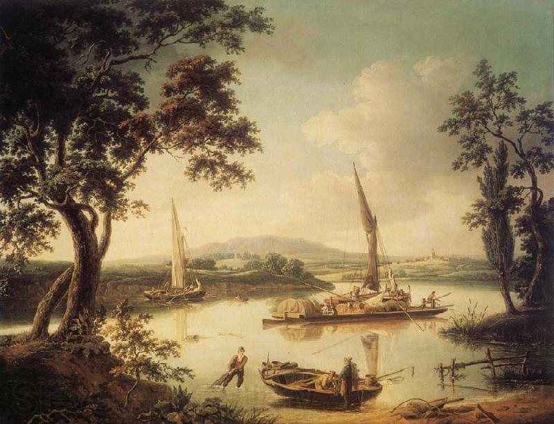 John Thomas Serres The Thames at Shillingford,near Oxford Norge oil painting art